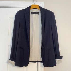 Zara small navy blue blazer jacket s